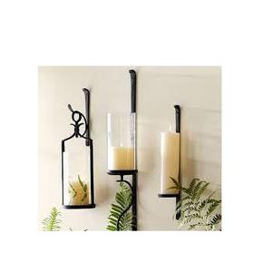 Bougeoir mural d'intérieur décoratif en bois massif bougeoir de décoration de mariage pour mur - Product Image 3