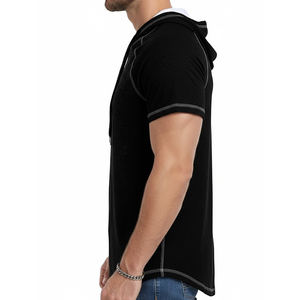 Sweat-shirts à manches courtes personnalisés en gros pour hommes, nouveau design 2025, vêtements d'hiver pour hommes, sweat-shirt décontracté pour hommes - Product Image 4