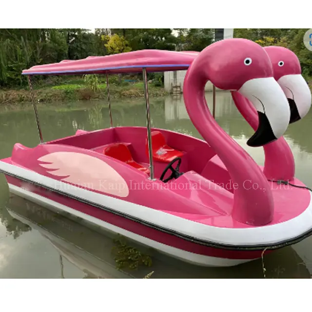 4 Persoons Geweldige Manier Om Tijd Door Te Brengen Op Het Water Met Vrienden Kinderen Zijn Er Dol Op Voor De Flamingo-Glijbaan Te Koop