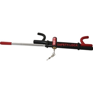 Accessoires automobiles HP Verrou de volant antivol en acier 1,86 kg Noir/Rouge L38,5 X L12 X H5 mm - Product Image 1