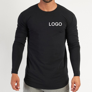 Camisetas de hombre de manga larga de poliéster de entrenamiento deportivo de secado rápido 2025 de calidad superior nueva moda personalizada - Product Image 3