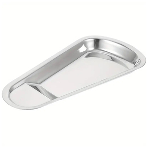 BANDEJA DE ALIMENTOS INOXIDABLE 5 COMPARTIMENTOS BANDEJA DE ALIMENTOS DE ACERO METÁLICO COLUMNA SERVIDOR DE ALIMENTOS PARA COCINA - Product Image 5