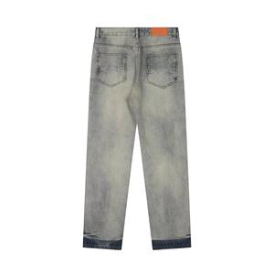 Pantalones Vaqueros de Mezclilla Personalizados para Hombre, Corte Ajustado, Elásticos, Casuales, de Calle, Tejido Suave y Duradero, Pantalones de Moda, Venta al por Mayor de Fábrica - Product Image 3
