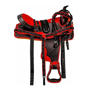 Selle de cheval de qualité supérieure pour le barrel racing western, selle de cheval de plaisir western, selle de cheval en cuir de vache pour la course, sièges sécurisés - Product Image 6