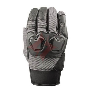 Guantes de Motocicleta de Cuero Gris Negro Premium, Unisex, Duraderos, Guantes de Carreras de Motociclismo, Equipo de Protección para Conducir, Antideslizantes, Deportivos - Product Image 2
