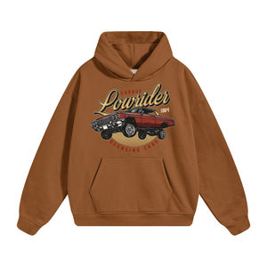 Sweat à capuche d'hiver pour homme en tricot grande taille 2026 uni teint en couleur unie 100% coton polaire surdimensionné à fermeture éclair OEM vêtements personnalisés - Product Image 6