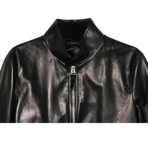 Chaqueta de Invierno de Piel de Oveja Genuina Original para Hombre, Cuello Alto, Logotipo Frontal, Último Diseño OEM, Alta Calidad, Personalizable, Elegante e Impermeable - Product Image 3