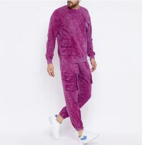 Survêtement de lavage à l'acide lourd de haute qualité avec logo Vêtements confortables Survêtements de lavage à l'acide pour hommes Utilisation hivernale - Product Image 1