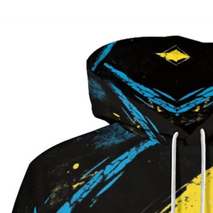 Pulls à capuche personnalisés avec impression numérique par sublimation pour hommes Sweat à capuche pour hommes avec logo personnalisé avec impression numérique Vintage Hip Hop Basics - Product Image 4