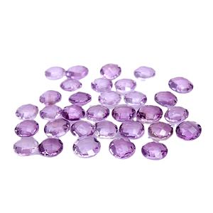 Forma de cuadros redondos 100% amatista natural púrpura Grado Superior mejor calidad piedras preciosas sueltas preciosas a granel Fabricación de joyas piedra OEM - Product Image 3