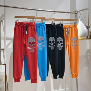 กางเกงวอร์มประดับเพชรเทียม ขายส่ง คุณภาพสูง พรีเมียม รับผลิตแบบ OEM บริการสกรีนโลโก้ ขายดี - Product Image 3