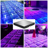 SHTX Großhandel Magnetische 3D Infinity Spiegel LED Tanzfläche Wasserdichte Fliesen für Hochzeiten Events Nachtclubs Partys Bühnenaufbau