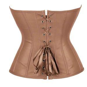 <b>Lace</b> <b>Up</b> Boned Overcuts <b>Corset</b> Bustier Body Shaper Cotton <b>Top</b> Buy Leather <b>Corset</b> Faux Leather Genuine Leather <b>Corset</b> - Product Image 4