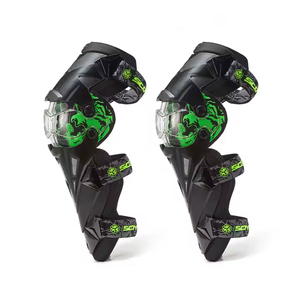 Genouillères de moto Minghui K12, taille unique, en PP, protection professionnelle, épaisses, fermeture à bouton, <span class=keywords><strong>coque</strong></span> rigide, réglables - Product Image 3