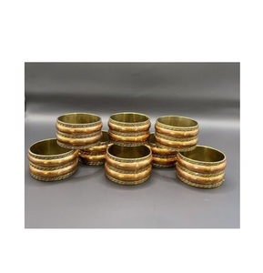 Rond de serviette en laiton de qualité supérieure à bas prix taille personnalisée rond en forme d'hôtels restaurant rond en laiton rond - Product Image 2