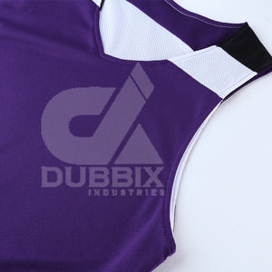 Maillot de basket-ball réversible pour homme 100% polyester personnalisable Ensemble d'uniformes d'entraînement respirant personnalisé pour l'été XS personnalisé - Product Image 2