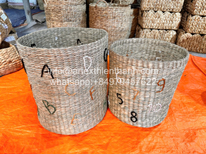 Panier en fibre naturelle en gros, organisateur mignon et écologique pour la chambre des enfants, panier carré tissé naturel pour enfants, sport - Product Image 4