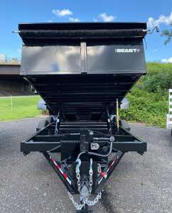 Nouvelle remorque à benne basculante 7x14 essieu 3-7 tonnes 4 Mini camion tracteur à benne basculante 10x5 benne 7x12 8X20 6x10 6x12 6x14 hydraulique agricole - Product Image 6