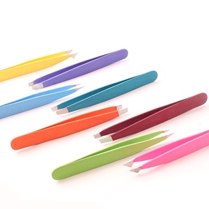 Pinzas para Cejas de Diferentes Estilos al por Mayor, Pinzas de Acero Inoxidable Coloridas para Dar Forma a las Cejas, Herramientas para Injerto de Pestañas Antimagnéticas - Product Image 2