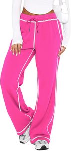 Pantalones Deportivos de Invierno para Mujer, Pantalones de Chándal Suaves, Pantalones de Pijama Rectos, Pantalones de Pierna Ancha, Pantalones Deportivos de Algodón 100% con Forro Polar - Product Image 2