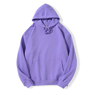 Sweat-shirts à capuche épais en polaire pour hommes Hip Hop Automne Couleurs personnalisées Sweat-shirts à capuche décontractés surdimensionnés - Product Image 4