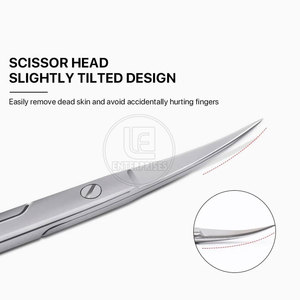 High Quality Custom Logo Stainless Steel Curved Scissors Sharp Blade Tip Reusable Multi-Purpose Beauty Personal Care - Product Image 6