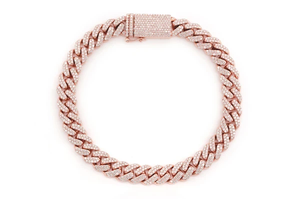 Bracelet Cubain en Diamant Véritable de 8mm, Bracelet de Haute Qualité, Bijoux de Luxe Personnalisés, Design Parfait, Bijoux au Design Classique pour Homme - Product Image 3