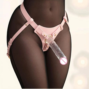 Strapon portable pour couples lesbiens, jouet sexuel pour adultes, sensation de toucher réel, article érotique 4I, lesbienne dominante, homme soumis, 450g - Product Image 4