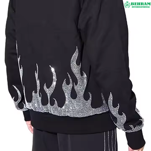 Sweat à capuche personnalisé avec logo, fermeture éclair intégrale, impression sérigraphiée en relief, en molleton/éponge française, respirant, séchage rapide, sans cordon, épaules tombantes - Product Image 6