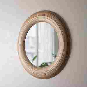 New Design Design & Crafted Custom <b>Mirror</b> Round Round <b>Wooden</b> Frame Indian Exporter With Export Quality - Product Image 2