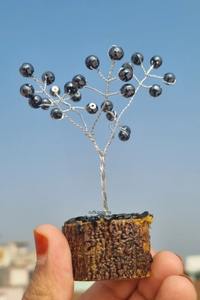 Cuentas de moissanita negra de 6 MM, cuentas de moissanita de árbol, claridad AAA, hermoso árbol, diamante facetado para otras joyas - Product Image 2