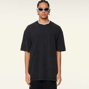 T-shirt sans manches pour homme, en polyester/coton, respirant, imprimé, streetwear, oversize, décontracté, uni, délavé à l'acide - Product Image 3