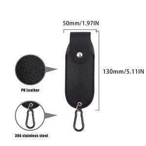 ซองใส่สเปรย์พริกไทยหนัง PU พร้อมพวงกุญแจ สกรีนโลโก้ได้ ผลิตภัณฑ์เพื่อความปลอดภัยส่วนบุคคล ขายส่ง - Product Image 1