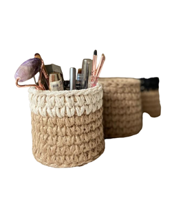 Soporte para rotuladores de yute, portalápices de aspecto moderno de alta calidad para oficina y mesa escolar, venta al por mayor - Product Image 1