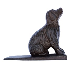 Tope de puerta de perro de hierro fundido para decoración del hogar - Product Image 1