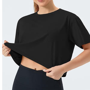 Tops cortos informales de moda para mujer en material de algodón perfecto para minoristas de moda y colecciones de ropa de verano - Product Image 4