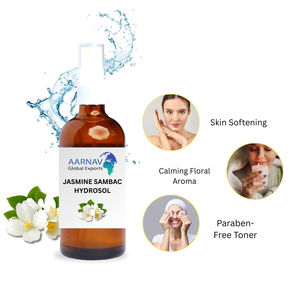 Mejor Precio, 100% Puro Hidrolato de Jazmín Sambac Orgánico, Destilado al Vapor de la India, Servicio de Envío Rápido - Product Image 4