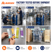 Machine d'emballage automatique de petits sachets de poudre en acier inoxydable 304, contrôlée par PLC, avec dosage précis et scellage stable pour les protéines