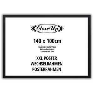 Marco de Fotos Negro XXL de 100 x 140 cm, Soporte para Exhibición de Pósteres Extra Grandes - Product Image 6