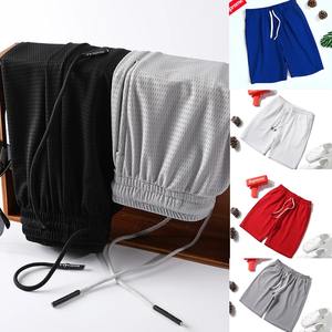 Pantalones cortos De gimnasio De estilo Hip Hop De verano 2025 para hombre, pantalones cortos De playa transpirables largos De secado rápido con bolsillo con cremallera 100% algodón - Product Image 2