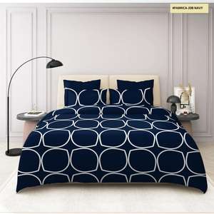 100% draps de lit sur mesure de différentes tailles en motifs floraux et géométriques en pastel et couleurs vives en jaune - Product Image 3