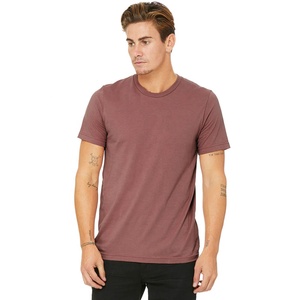 T-Shirt col ras du cou en trois couleurs pour les vacances Bella + Canvas, unisexe, haut uni à manches courtes, bleu, basique, 3413 - Product Image 4