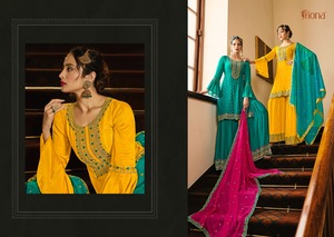 ชุดแต่งงานสไตล์ปากีสถานสุดคลาสสิก,สำหรับงานปักผ้าไหมเนื้อนุ่มสไตล์ Salwar Kameez พร้อมผ้าออร์แกนซ่า Dupatta คุณภาพส่งออกในระดับต่ำจากอินเดีย - Product Image 4