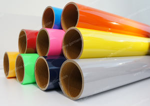 ฟิล์มไวนิลแบบลอกลายความร้อนต่ำ PU ยืดหยุ่นแบบหนึ่งจากเกาหลีสายตัดที่มองเห็นได้สำหรับเสื้อยืดขายส่ง HTV - Product Image 4