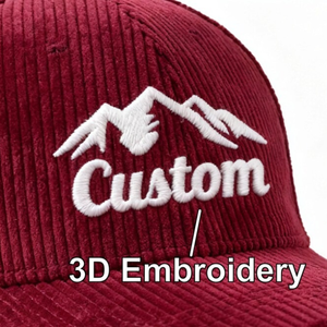 100% Acrylic Breathable Waterproof Corduroy Curved Brim Your Logo Wholesale Custom Sport Golf Baseball Caps <b>Hats</b> For <b>Men</b> Women - Product Image 2