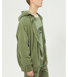 Sudadera con Capucha para Hombre, de Algodón Grueso, Lavado Ácido, Forro Polar de Invierno, Diseño Personalizado Ecológico, Impresión 3D en Relieve Vintage - Product Image 2