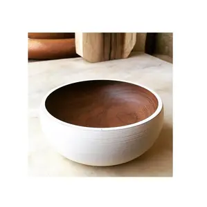 Rắn Cổ điển chất lượng bằng gỗ Bát sử dụng cho salad và thực phẩm phục vụ handmade tùy chỉnh bằng gỗ bát trong New cho đồ dùng nhà bếp