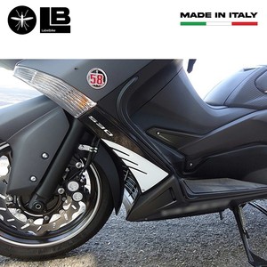 2 Adesivi in Resina 3D per Carena Scooter Yamaha TMAX 2012-16, Compatibili con T MAX 530, Adesivi per Moto - Product Image 2