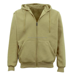 Sweat-shirts à capuche en velours pour hommes avec logo personnalisé, styles pull-over et zippés, sweat-shirts à capuche en polaire, sweat-shirts à capuche en gros avec fermeture éclair - Product Image 2