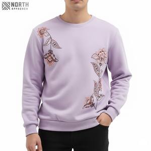 Sudadera personalizada precio al por mayor liso de alta calidad Oversize 100% algodón transpirable Streetwear manga larga estampado hombres sudadera - Product Image 5